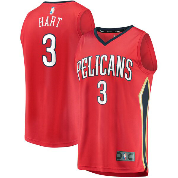 Maillot New Orleans Pelicans Homme Josh Hart 3 Statement Edition Rouge